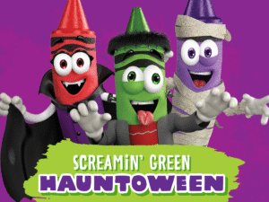 Crayola experiences screamin green hauntoween event in orlando
